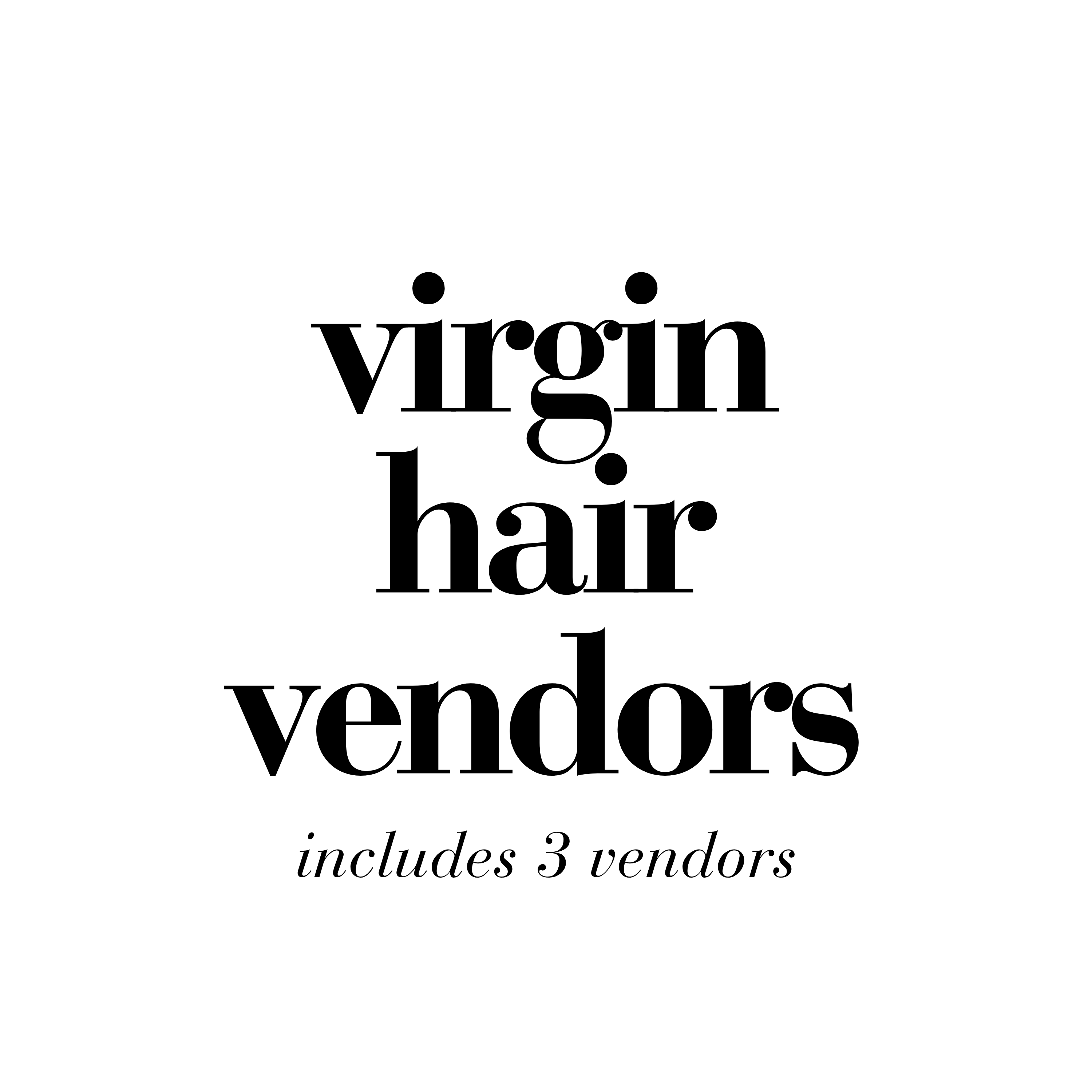 Virgin Hair Vendors